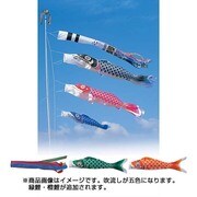 昴 [鯉のぼり 庭用 9m 五色吹流し 5匹8点セット]