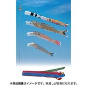 昴ゴールド [鯉のぼり 庭用 7m 五色吹流し 3匹6点セット]