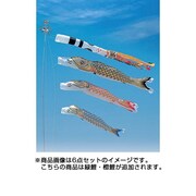 昴ゴールド [鯉のぼり 庭用 8m ゴールド雲龍吹流し 5匹8点セット]