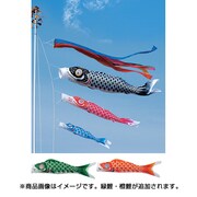 ナイロン鯉 [鯉のぼり 庭用 10m 五色吹流し 5匹8点セット]