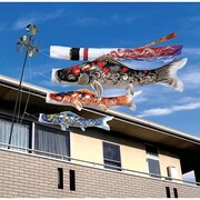 かぜいろ #200 [鯉のぼり ベランダ用 かぜいろ吹流し付 撥水加工 ベランダ手すり化粧箱セット]