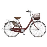 シティサイクル ウィークリーL 24型 変速なし エンジ系メタリック WKALP24F