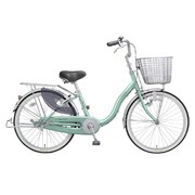 シティサイクル ティータイム ダイナモ仕様 22型 変速なし 緑系パール TT22F