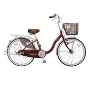 シティサイクル ティータイム ピッカル仕様 22型 変速なし エンジ系メタリック TTP22F