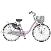 シティサイクル カール ダイナモ仕様 26型 変速なし ピンク系メタリック CUAL26F
