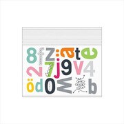 ジッパーバッグ <A7> 文字柄 55441006