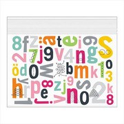 ジッパーバッグ <B6> 文字柄 55447006