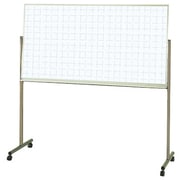 ホーロー 片面脚付ホワイトボード 暗線入り 固定脚付 1810×910mm ホ-WF-U36X