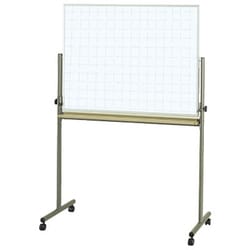 ホーロー 両面脚付ホワイトボード 暗線入り 回転脚付 1210×910mm ホ-WK-U34X