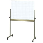ホーロー 両面脚付ホワイトボード 暗線入り 回転脚付 1210×910mm ホ-WK-U34X