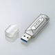 USB3.0 セキュリティ機能 16GB シルバー MF-AU3A16GSV