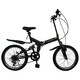 折りたたみ自転車 20型 外装6段変速 ブラック AJ20-2 ブラック