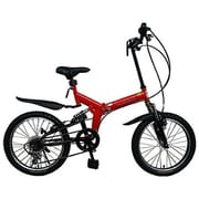 折りたたみ自転車 20型 外装6段変速 レッド AJ20-2 レッド