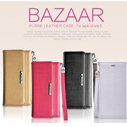 NBIPH6-BAZ-GD [iPhone 6/6s 用 バザール多収納手帳ケース GD]