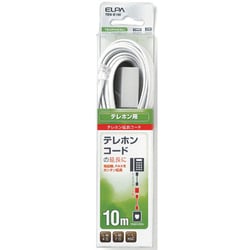 ヨドバシ.com - 朝日電器 ELPA エルパ TEW-E100 [TEL延長コード 6極2/4