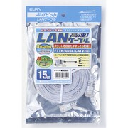 CAT6 フラットLAN 15m LAN-FT1150 W