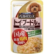 ベストバランス パウチ トイ・プードル用 [犬用 ウェットフード 60g]