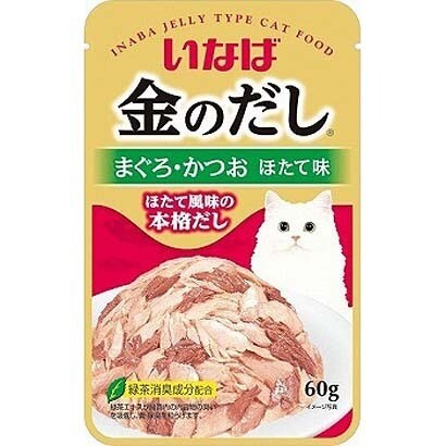 金のだしパウチ まぐろ かつおほたて味 キャットフード 男女兼用 60g Ic 08 金のだしパウチ まぐろ かつおほたて味 キャットフード 男女兼用 60g Ic 08