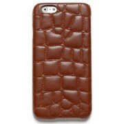 Z5625i6 [iPhone 6s/6用ケース クロコキルティングバー ブラウン]