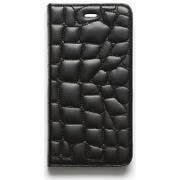 Z5630i6 [iPhone 6s/6用ケース クロコキルティングダイアリー ブラック]