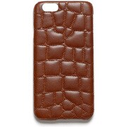 Z5659i6P [iPhone 6s Plus/6 Plus用ケース クロコキルティングバー ブラウン]