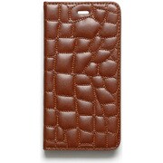 Z5662i6P [iPhone 6s Plus/6 Plus用ケース クロコキルティングダイアリー ブラウン]