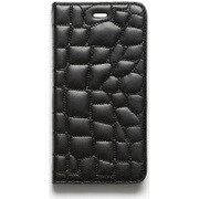 Z5664i6P [iPhone 6s Plus/6 Plus用ケース クロコキルティングダイアリー ブラック]
