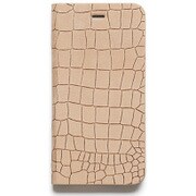 Z5665i6P [iPhone 6 Plus/6s Plus用ケース クロコヌバックダイアリー ベージュ]