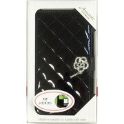 Amante エナメルシャデンスライドケース ブラック [スマートフォン汎用キャリングケース]
