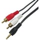 RCA変換ケーブル RCA-3.5mm ミニプラグ音声用 2m LAV-RCA2M