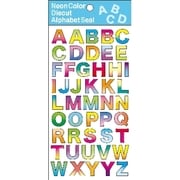 ネオンカラーダイカット文字シール グラデーション大文字 TM00366