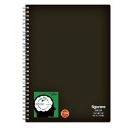 フィグラーレ sense セミB5 方眼罫 70枚 黒 SW151S-BK