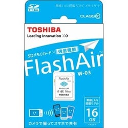 TOSHIBA Flash Air 16GB 無線LAN搭載メモリーカード