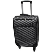 ソフトスーツケース 54cm 32L ブラック/シルバー PC2001