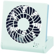 Pieria(ピエリア) コンパクトデスクファン 3電源 ブルー FSQ-101U(BL)