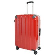 スーツケース レッド 双輪2 ハード/フレーム 旅行日数目安：7日 70L TSAロック搭載 レッド SP-0705-62