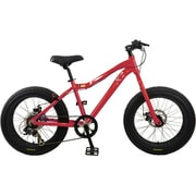 ファットバイク 外装7段変速ギア レッド PR-2040-X2 RD