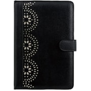 Trendz(トレンズ) 7-8インチ用 ユニバーサルタブレットケース フラップタイプ ブラックレーザー TZU78LASJ