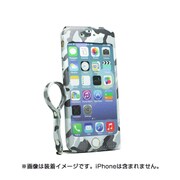 ip6smk7011 [MobaKawa レザーストラップ付き カウレザー iPhone 6/6s 4.7インチ用ケース カモフラージュホワイト]