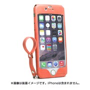 ip6smk8001 [MobaKawa レザーストラップ付き カウレザー iPhone 6/6s 4.7インチ用ケース アッシュオレンジ]