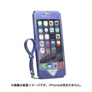 ip6smk8004 [MobaKawa レザーストラップ付き カウレザー iPhone 6/6s 4.7インチ用ケース アッシュパープル]