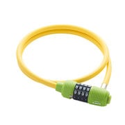 CL-106 ダイヤル式ワイヤーロック CL-106　VIVID LOCK イエロー 400-00101