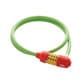 CL-106 ダイヤル式ワイヤーロック CL-106　VIVID LOCK グリーン 400-00102