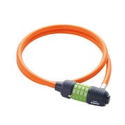 CL-106 ダイヤル式ワイヤーロック CL-106　VIVID LOCK オレンジ 400-00103