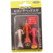 GJEE15S-GLSET [ストーム 五目ジグヘッドエギ エビタイプ 1.5号 ヘッド1g ボディ1.2g シャロー]
