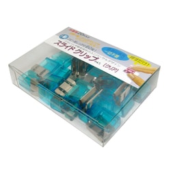 スライドクリップ [クリア] L20コ入 ブルー SCC-L20B