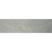 ミニペーパーガーランド JUST MARRIED ホワイト PG-M-001