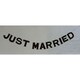 ミニペーパーガーランド JUST MARRIED ブラウン PG-M-002