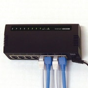 1000BASE-T対応 8ポートスイッチングハブ 省電力モデル マグネット付 ブラック ETG-ESH08K2MB