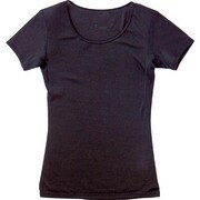 73CT50409 [ドライアクセル クルーネック半袖シャツ ブラック M WOMEN'S]